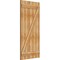 Ekena Millwork Joined Board-n-Batten Shutters w/Z-Bar, Rough Sawn Western Red Cedar, 26 7/8W x 56H, PR RBJ06Z26X056RWR - alternate 3